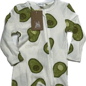 Angel Dear Avocado Footie Size 18-24 Months NWT